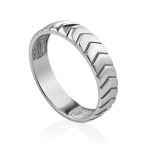 Tire Motif Silver Half Hoop Earrings, image , picture 5