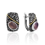 Ornate Band Ring With Natural Agate, Ring Size: 8.5 / 18.5, image , picture 6