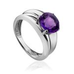 Wide Band Amethyst Ring, Ring Size: 6 / 16.5, image 