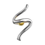 Lemon Amber Pendant In Sterling Silver The Leia, image 
