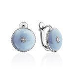 Round Silver Pendant With Diamond And Enamel The Heritage, image , picture 7