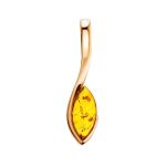 Elegant Amber Ring In Gold-Plated Silver The Adagio, Ring Size: 9 / 19, image , picture 8