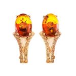 Golden Amber Ring With Crystals The Raphael, Ring Size: 9.5 / 19.5, image , picture 6