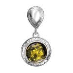 Drop Amber Earrings In Sterling Silver The Hermitage, image , picture 7