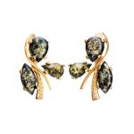 Bold Gold-Plated Ring With Green Amber The Verbena, Ring Size: 12 / 21.5, image , picture 6