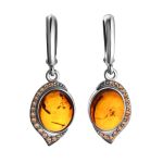 Amber Pendant In Sterling Silver With Champagne Crystals The Raphael, image , picture 6