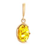 Drop Amber Earrings In Gold-Plated Silver The Vivaldi, image , picture 7