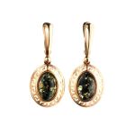 Golden Ring With Green Amber The Ellas, Ring Size: 9 / 19, image , picture 5