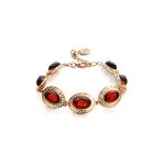 Adjustable Gold-Plated Ring With Cherry Amber The Ellas, Ring Size: Adjustable, image , picture 8
