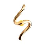 Gold-Plated Pendant With Honey Amber The Leia, image 