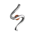 Cognac Amber Pendant In Sterling Silver The Leia, image 