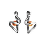 Cognac Amber Pendant In Sterling Silver The Leia, image , picture 5