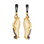 Extravagant Gold-Plated Ring With Natural Mammoth Tusk The Era, Ring Size: Adjustable, image , picture 5