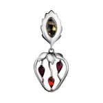 Multicolor Amber Strawberry​ Pendant In Sterling Silver The Confiture, image 