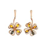 Amber Earrings In Gold-Plated Silver The Shamrock, image 