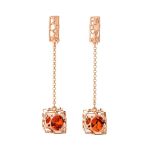 Gold-Plated Pendant With Cherry Amber The Geneva, image , picture 4