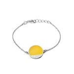 Chain  Amber Bracelet In Sterling Silver The Monaco, image 