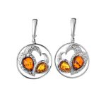 Fabulous Cognac Amber Pendant In Sterling Silver The Eagles, image , picture 6