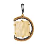 Square Cut Mammoth Tusk Earrings In Gold-Plated Silver The Era, image , picture 6
