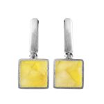 Amber Earrings In Sterling Silver The London, image 