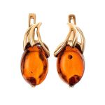 Gold-Plated Silver Ring With Cognac Amber The Palermo, Ring Size: 11.5 / 21, image , picture 6
