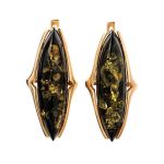 Gold-Plated Silver Ring With Green Amber The Barcelona​, Ring Size: 6.5 / 17, image , picture 7