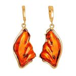Amber Earrings In Gold-Plated Silver The Lagoon, image 