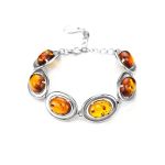 Drop Pendant With Cognac Amber In Silver The Sonnet, image , picture 8