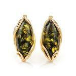 Bold Gold-Plated Ring With Green amber The Rococo, Ring Size: 5.5 / 16, image , picture 9