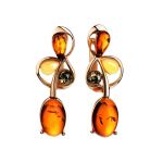 Multicolor Amber Ring In Gold-Plated Silver The Symphony, Ring Size: 6 / 16.5, image , picture 5