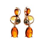 Multicolor Amber Ring In Gold-Plated Silver The Symphony, Ring Size: 13 / 22, image , picture 5