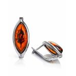 Sterling Silver Ring With Cognac Amber The Amaranth, Ring Size: 10 / 20, image , picture 6