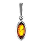 Sterling Silver Ring With Bright Cognac Amber The Amaranth, Ring Size: 5.5 / 16, image , picture 6