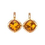 Gold-Plated Silver Ring With Cognac Amber The Zephyr​, Ring Size: 12 / 21.5, image , picture 6