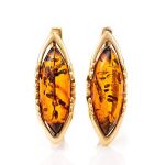 Adorable Gold-Plated Ring With Cognac Amber The Ballade, Ring Size: 6 / 16.5, image , picture 7