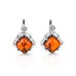 Stylish Silver Ring With Cognac Amber The Astoria, Ring Size: 12 / 21.5, image , picture 6