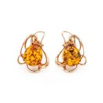 Bright Floral Amber Ring In Gold-Plated Silver The Daisy, Ring Size: 9 / 19, image , picture 5