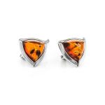 Triangle Amber Ring In Sterling Silver The Mistral, Ring Size: 11 / 20.5, image , picture 7