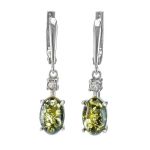 Sterling Silver Ring With Green Amber And Crystals The Nostalgia, Ring Size: 11.5 / 21, image , picture 7