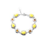 Amber Bracelet In Sterling Silver The Luxor, image 