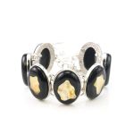 Link Amber Bracelet In Sterling Silver The Panther, image 