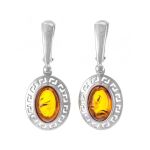 Cognac Amber Pendant In Sterling Silver The Ellas, image , picture 9