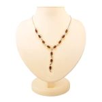 Cognac Amber Necklace In Sterling Silver The Verbena, image 