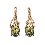 Fabulous Amber Earrings In Gold The Crocus, image 