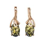 Golden Ring With Green Amber The Crocus, Ring Size: 7 / 17.5, image , picture 6