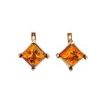 Gold-Plated Ring With Square Amber The Athena, Ring Size: 12 / 21.5, image , picture 6