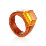 Redwood Ring With Lemon Amber The Indonesia, image 