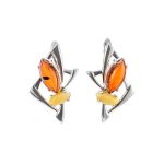 Amazing Silver Ring With Shiny Multicolor Amber The Pegasus, Ring Size: 6 / 16.5, image , picture 6