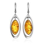 Bright Silver Pendant With Cognac Amber The Sonnet, image , picture 6