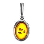 Sterling Silver Earrings With Cognac Amber The Goji, image , picture 6